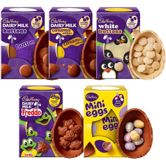 Cadbury Medium Easter Egg 5 Pack Bundle
