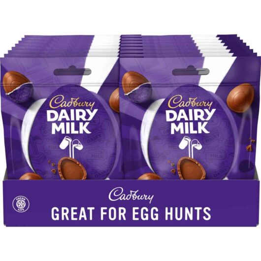 Dairy Milk Chocolate Mini Eggs Bag 77g (Box of 23)