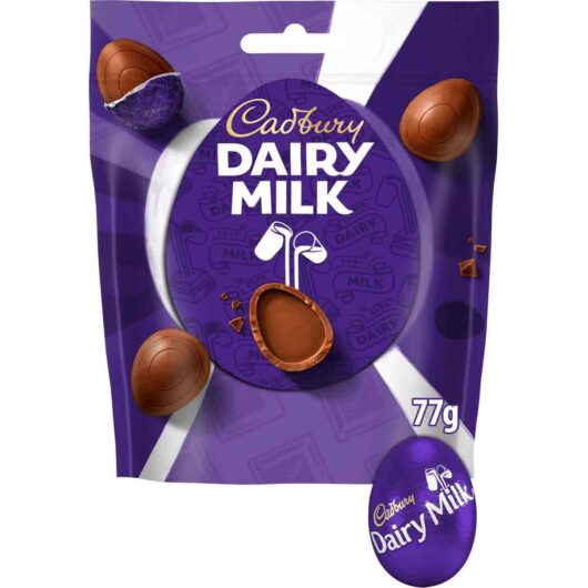 Dairy Milk Mini Chocolate Eggs Bag 77g