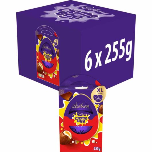 Cadbury Creme Egg Chocolate Egg 255g (Box of 6)
