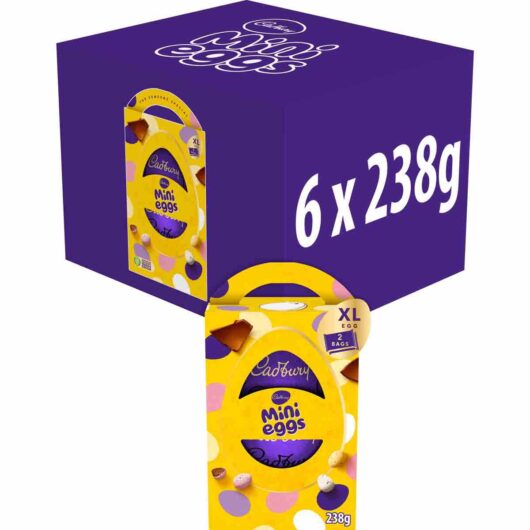 Cadbury Mini Eggs Chocolate Easter Egg 235g XL (Box of 6)