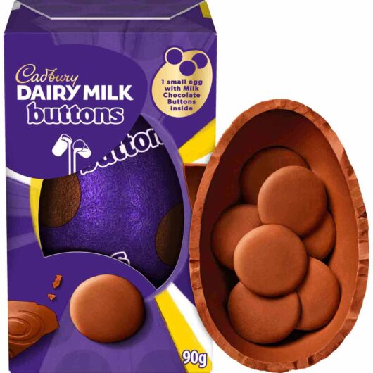 Cadbury Dairy Milk Chocolate Buttons Easter Egg 90g