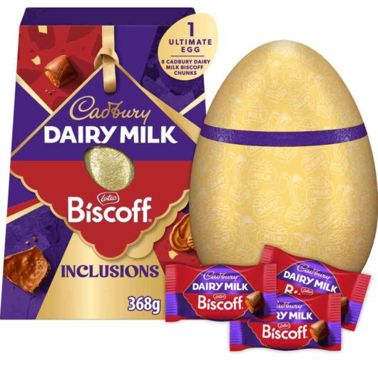 Cadbury Dairy Milk Lotus Biscoff Chocolate Easter Egg 368g