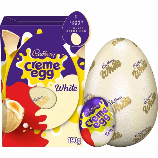 Cadbury White Creme Egg Chocolate Easter Egg L 190g