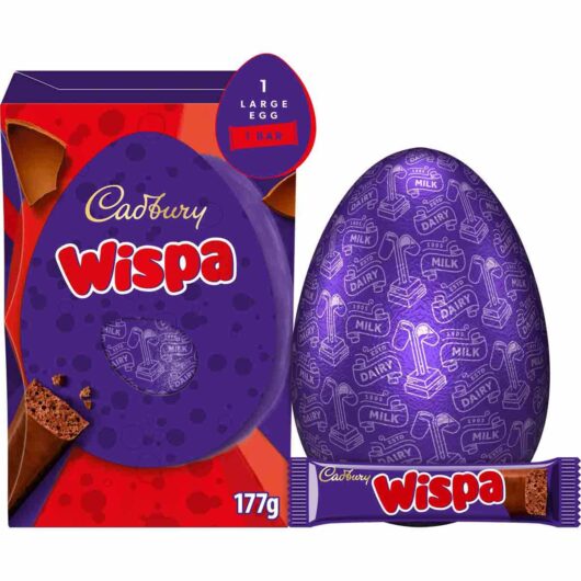 Cadbury Wispa Chocolate Easter Egg 177g