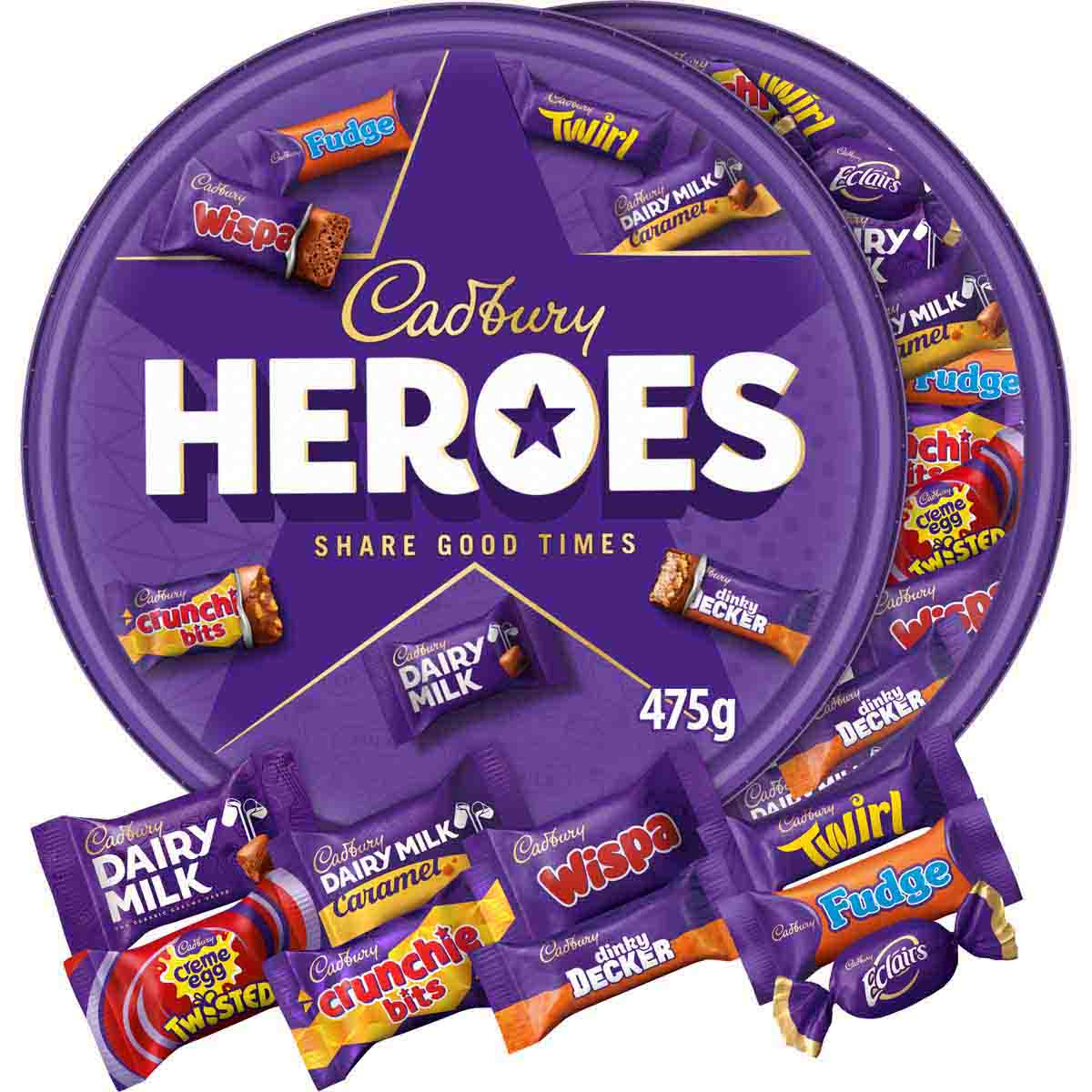 Cadbury Heroes Chocolate Tub 475g