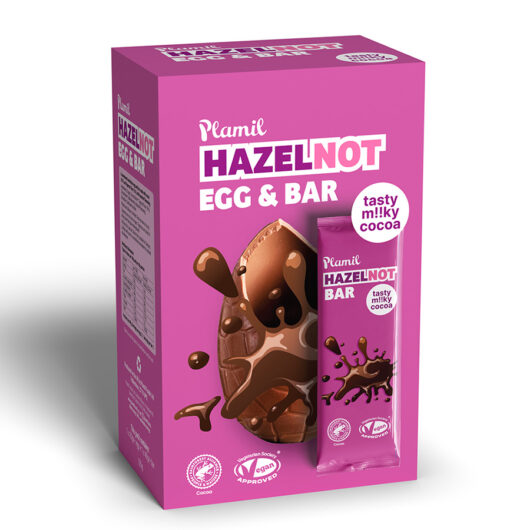 Plamil Hazelnot Chocolate Easter Egg & Bar - 125g